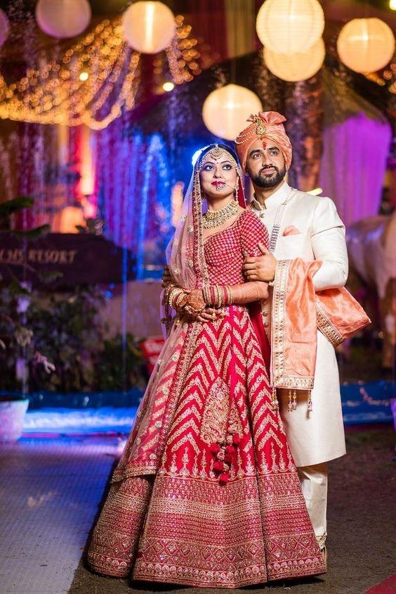 Couple Indian Wedding Photography Pose